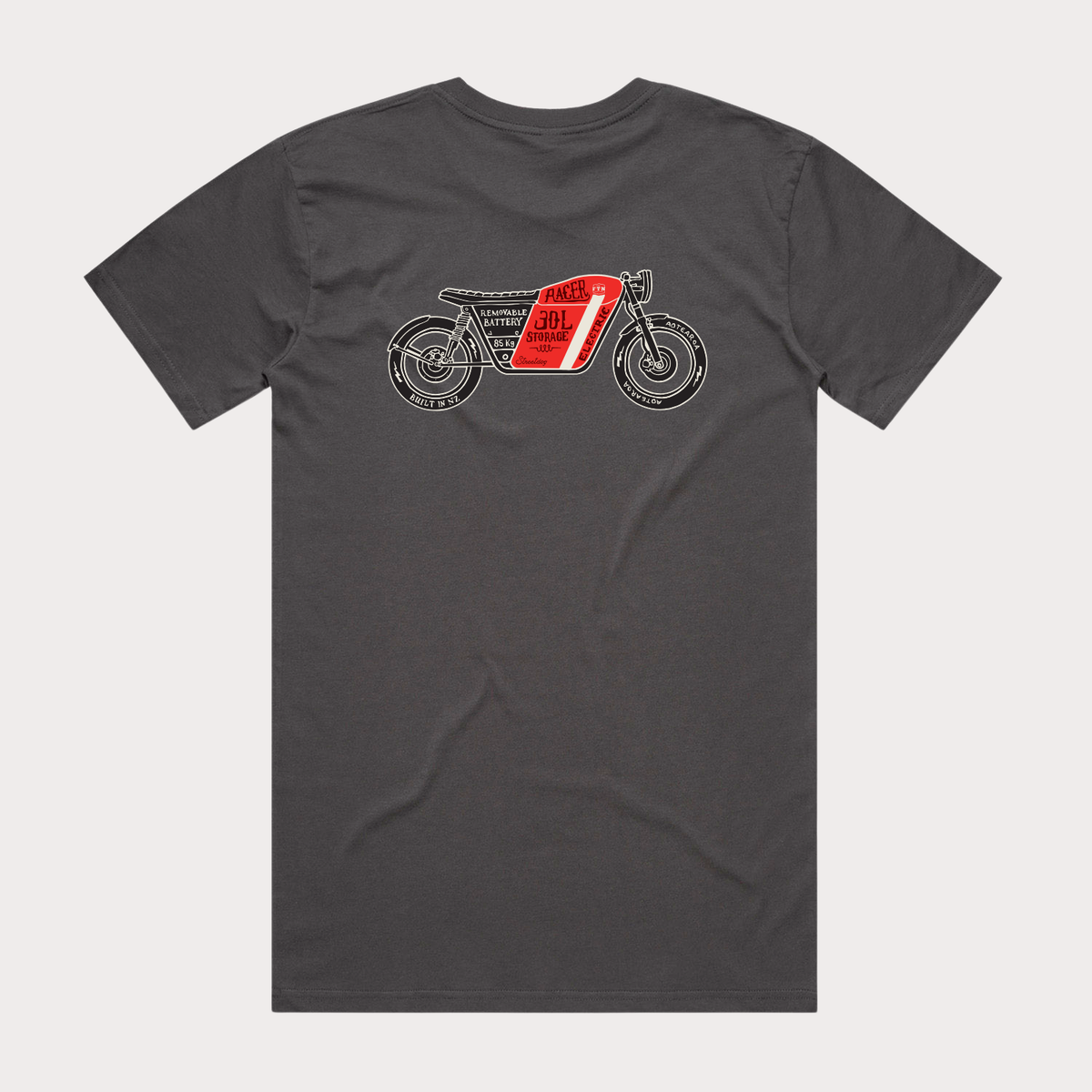 FTN Tee - Classic Red Streetdog (Charcoal)